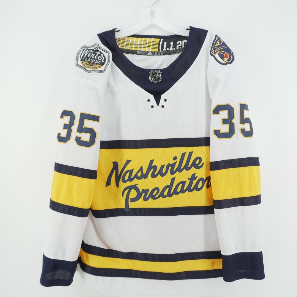 Adidas Hockey Jersey Mens 46 White Nashville Predators Rinne Winter Classic 2020